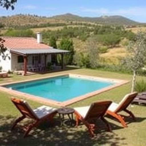 Casa rural con piscina en una finca en las afueras de Sevilla