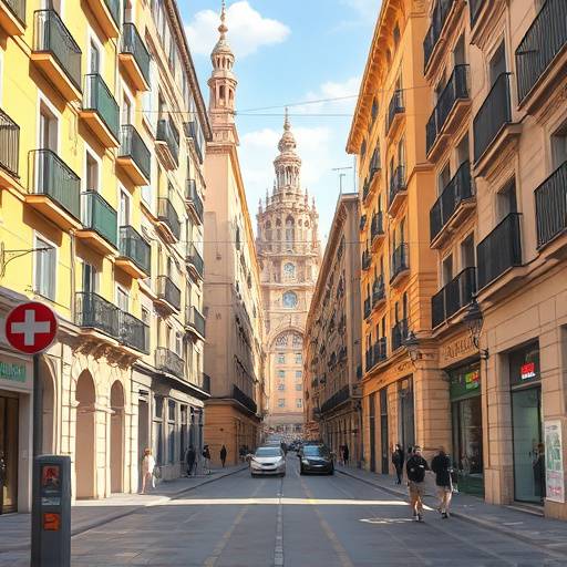Imagen ilustrativa de las calles de Valencia, Espa&ntilde;a