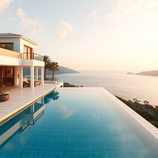 Un chalet elegante con piscina infinita con vistas al mar Mediterr&aacute;neo en Marbella